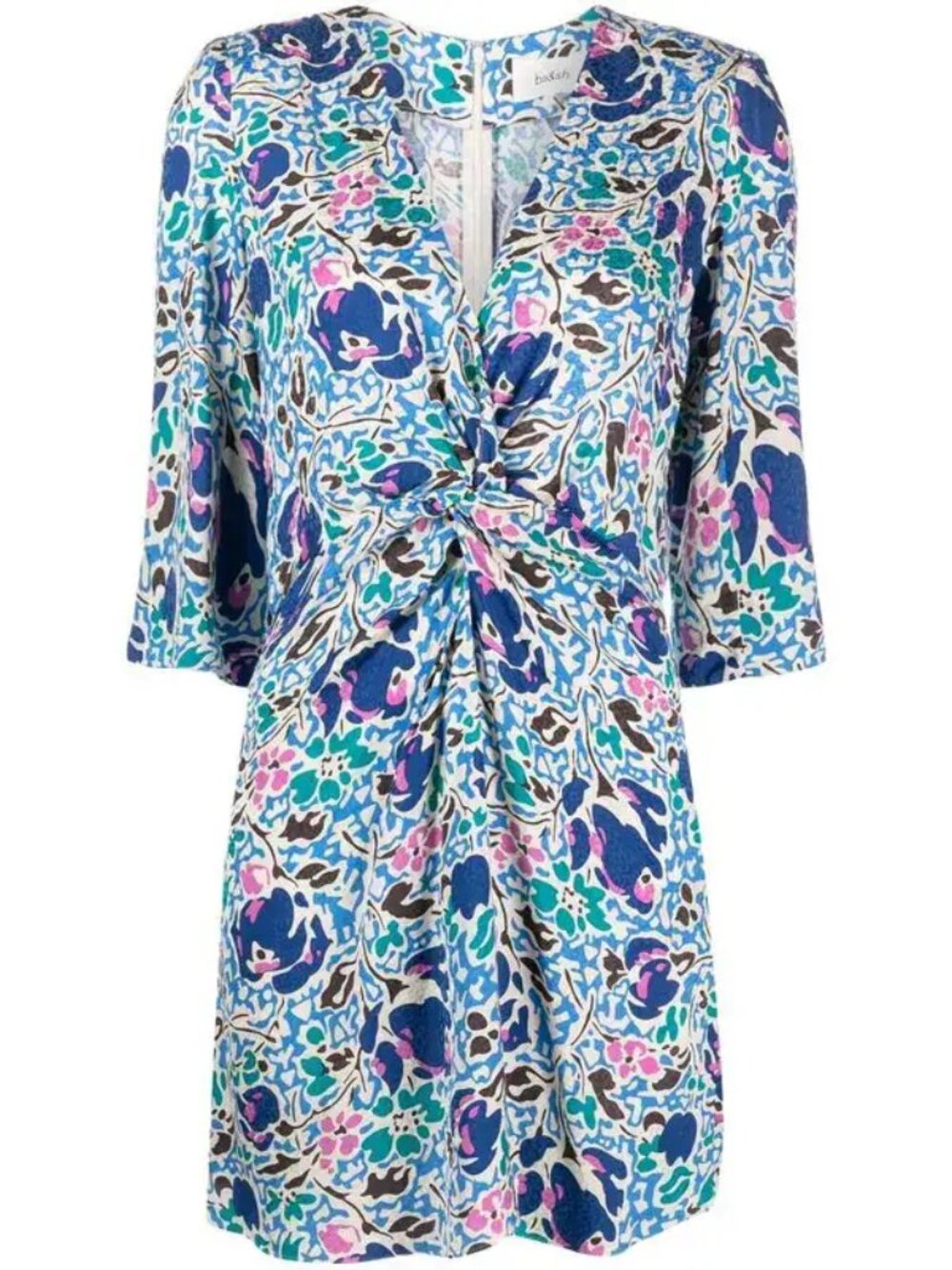 BA&SH Orika Abstract Print Mini Dress - size 3